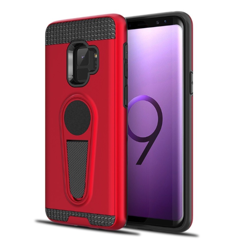 Wang PC+TPU Armor Case with with Kickstand Car Magnetic Absorption Function for Samsung S8 S8 Edge Note8 J5 2017 J7 Prim
