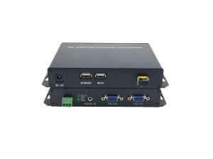 China video fiber optic converter, VGA+Audio+RS232 over fiber,20km wholesale