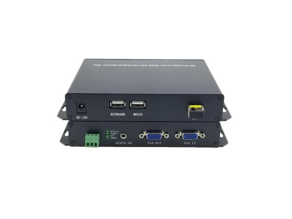 video fiber optic converter, VGA+Audio+RS232 over fiber,20km
