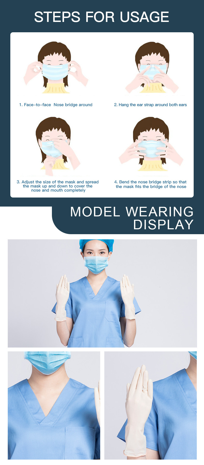 Protection Disposable Face Mask Customized Logo Breathable Convenient CE