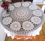 Crochet Round table clothing - table coverhandmade crochet heart doilies,