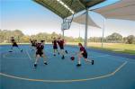 Permanent Building Big Membrane Steel Shade Structure For 130x200 Feet