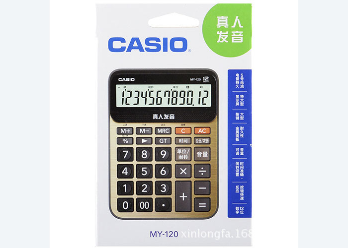 For Authentic Casio/ Casio MY-120 with Voice Sound Calculator Desktop trumpet sound music computer