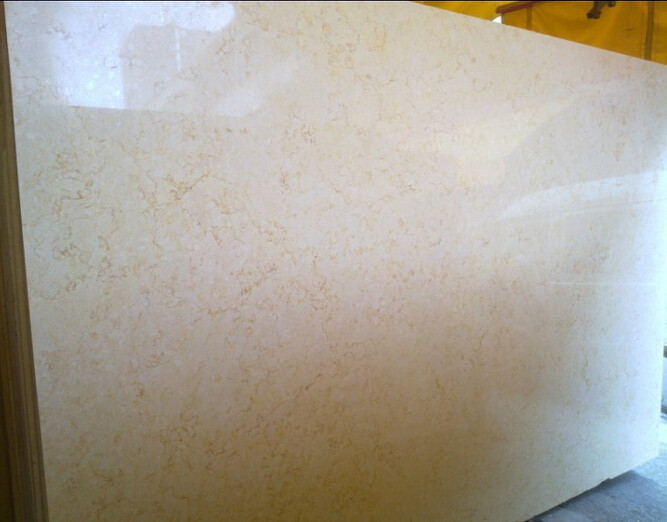 Building Materials Marble Stone Slab , Sunny Beige Marble Tile Standard Size