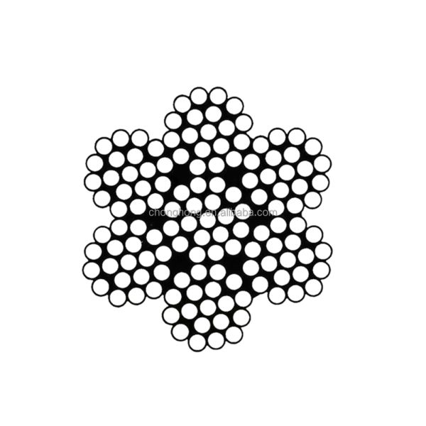 Carbon Steel Grade 3/8" X 250' 7x19 Galvanized Cable Reel Hot Dip Galvanized Wire Rope For Heavy Duty Applications