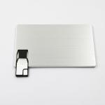 Custom Print Logo Credit Card Sized Usb Stick 2.0 128GB 256GB Waterproof