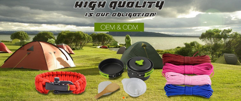Outdoor Survival Paracord 550 with 7 Inner Strand Typeiii Polyester Paracord Rope