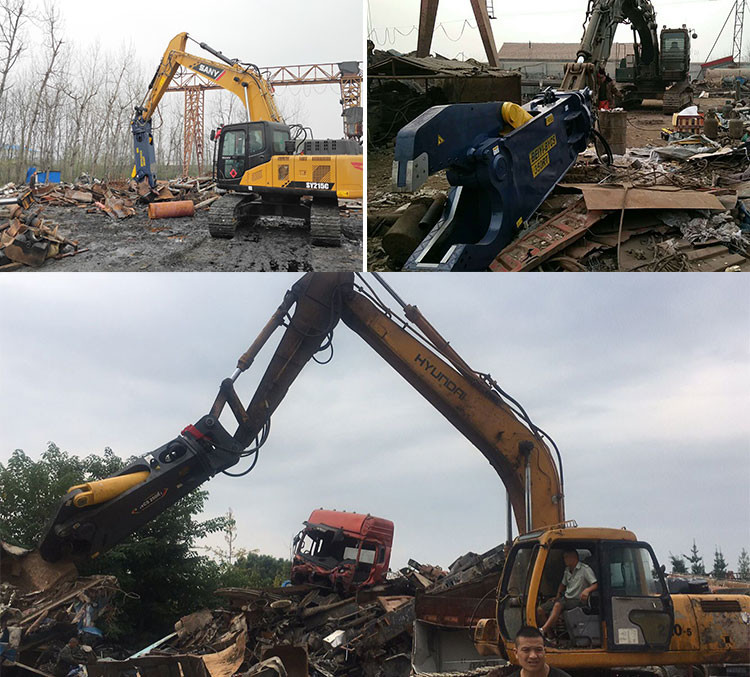 BY-CS150RT Hydraulic scrap metal shears for 6-15T excavator used/Demolition Attachments/made by china