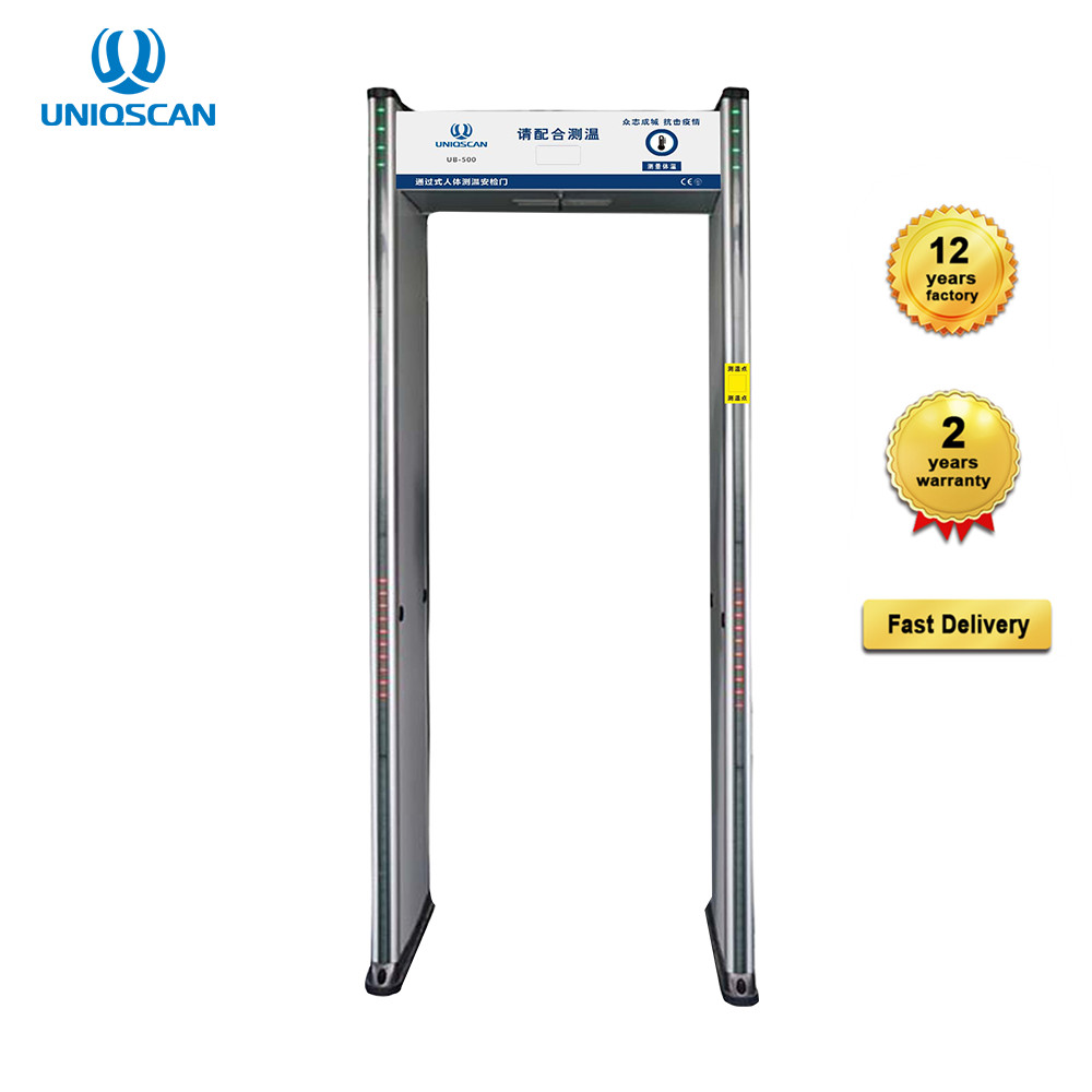 UB500 Walk Through Metal Detector Multi Point Temperature Scanning 45 Zones