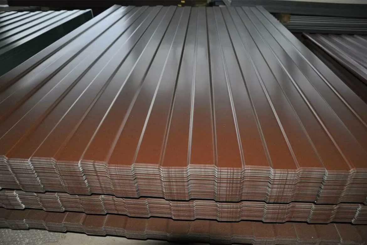 Brown Color Coated Steel Roof Sheet PPGI PPGL