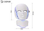 EMS Microcurrent Photon Led Facial Mask , Led Light Therapy Mask For Face Neck