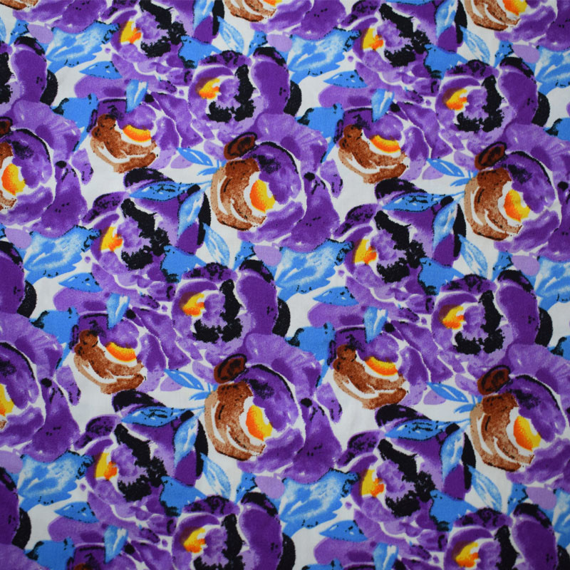 100% Spun Viscose Rayon Fabric Print Rayon Fabrics Medium Weight