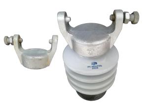 China IEC 60168 Anti Brittle Porcelain Line Post Insulator Light Gray wholesale