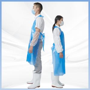 China OEM Lab Disposable PE Apron 70×120cm Individual Packaging wholesale