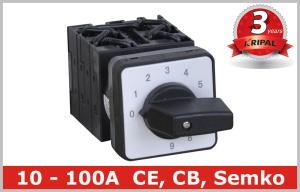 China 10 Position Rotary Switch , Manual Changeover Switch 63A 80A 100A wholesale