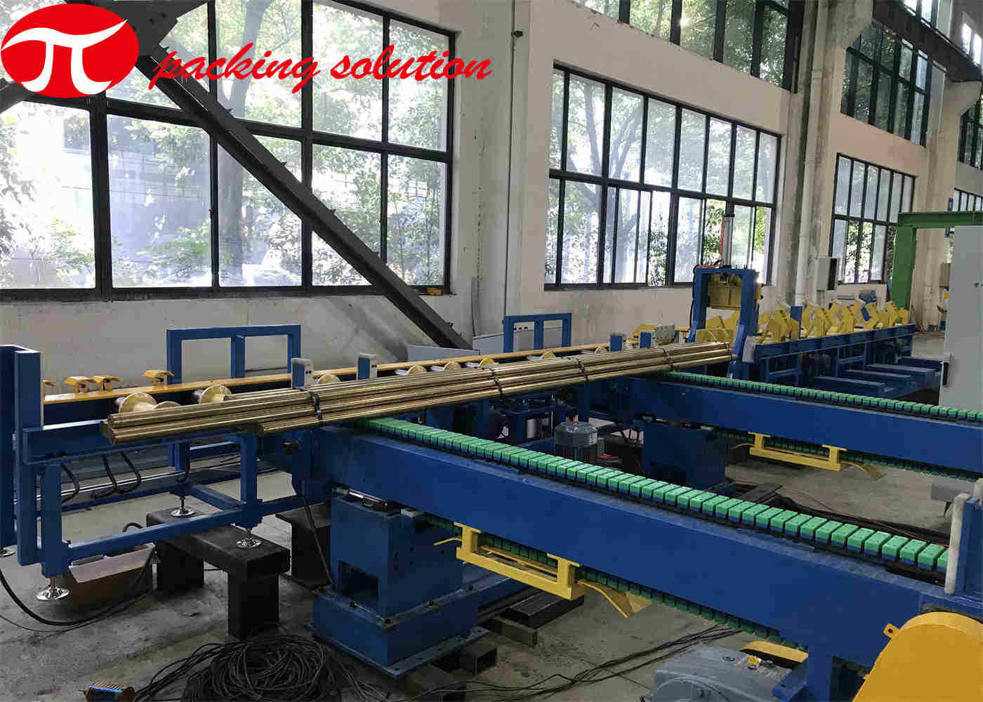 Automatic Copper Coil Packing Line 20-40mm Tube Packaging Line 380V 50Hz