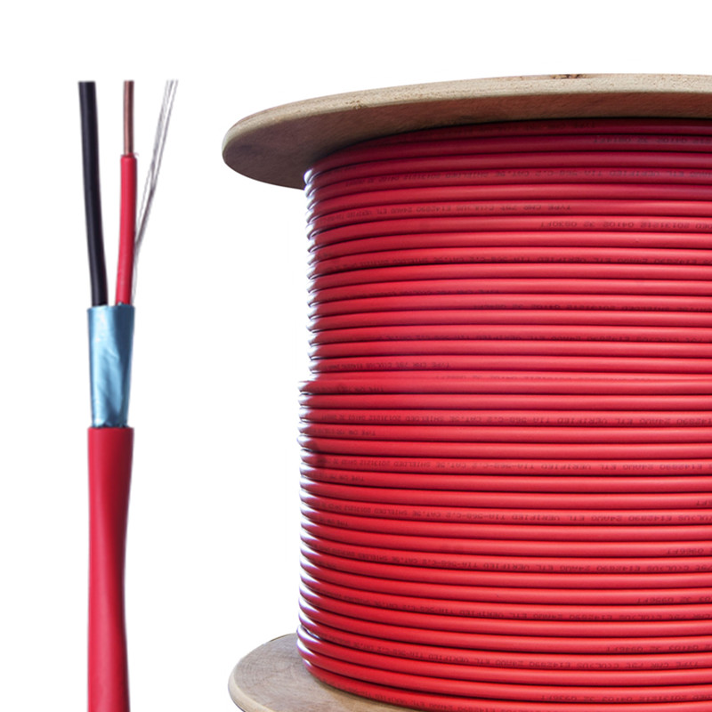 2 Cores PVC Insulated 1.5mm Heat Resistant Fire Alarm Cable 2HR Rated for Emergencies