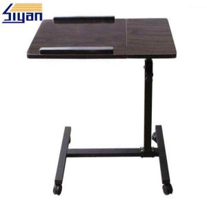China Wooden Overbed Table Swivel Top For Hospital , Adjustable Dining Room Table Top wholesale