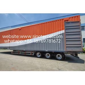 3-axle High-Strength Box Cargo Semi-trailer with Strong Load-Bearing Capacity