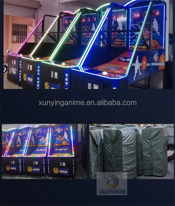 240V Coin Operated Electronic Arcade Basketball Machine Shooting Games