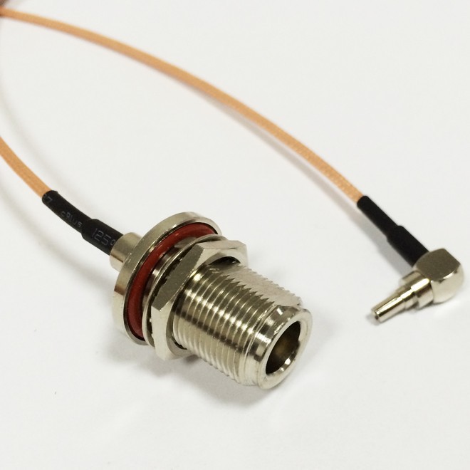 Black Adapter N Female to SMB Fakra CRC9 TS9 Connector RG174 RG178 RG316 Coaxial Cable