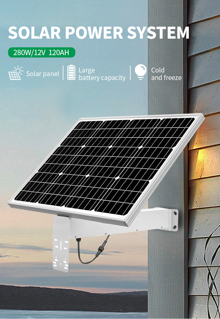 2022 EU Warehouse New Promotion Monocrystalline Cell 280W 120Ah 12V Fixed Solar Panel