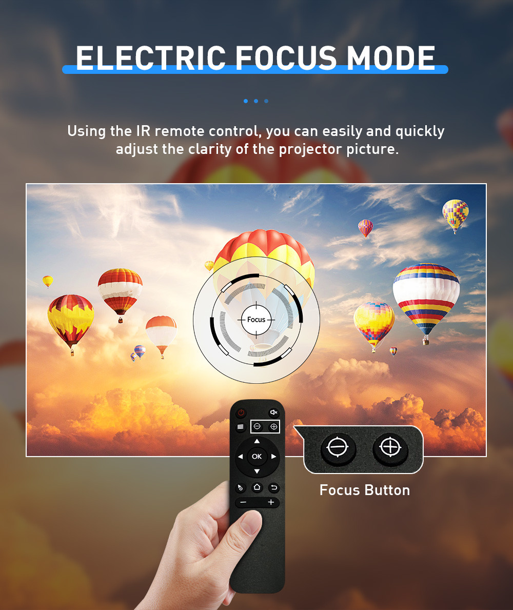 Electronic Long Throw Laser Lighting Projector Wireless Full HD With Speaker