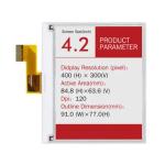 400x300 dots 4.2 Inch Static 3 colors E-Ink Screen E-Paper Label Ultra-Low Power