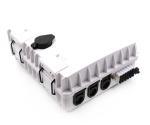 Black / White FTTH Fiber Optic Termination Box Building Distribution Enclosure