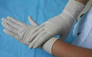 China Sterile Nitrile White Medical Gloves , Disposable Medical Hand Gloves wholesale