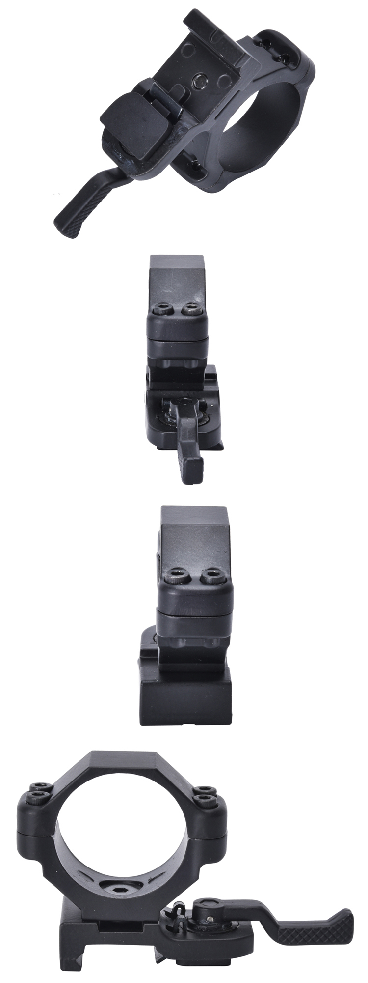 Aluminium 25-30mm Double Bolts Quick Release Laser Sight Light Mount for Optic Scope