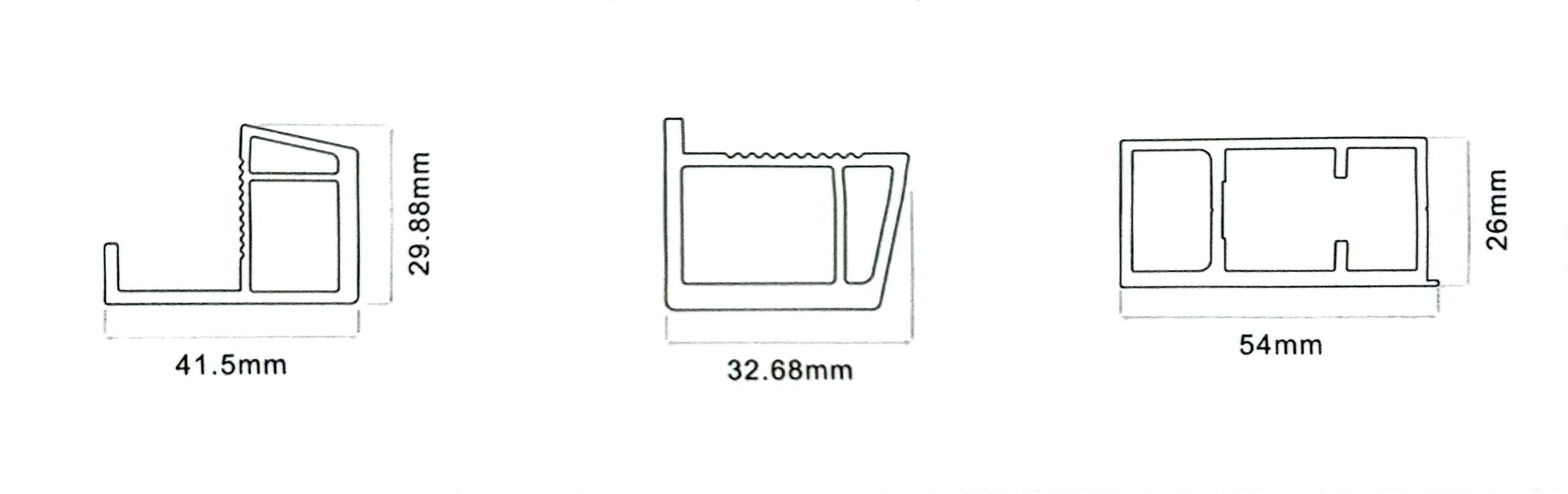 Grade 6000 Series Aluminum Alloy NXF Intelligent Housing Profiles for Cabinets Punching Cutting Welding CNC Processing