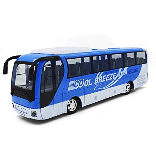 Indoor-Outdoor Remote Control Car RC Bus Child Toy with Realistic Sounds and Light