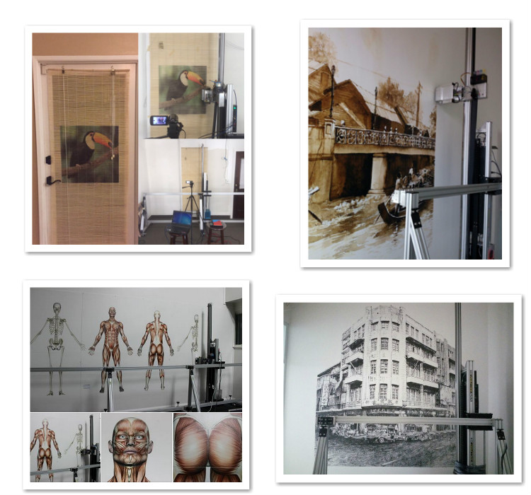 wall printer printing samples