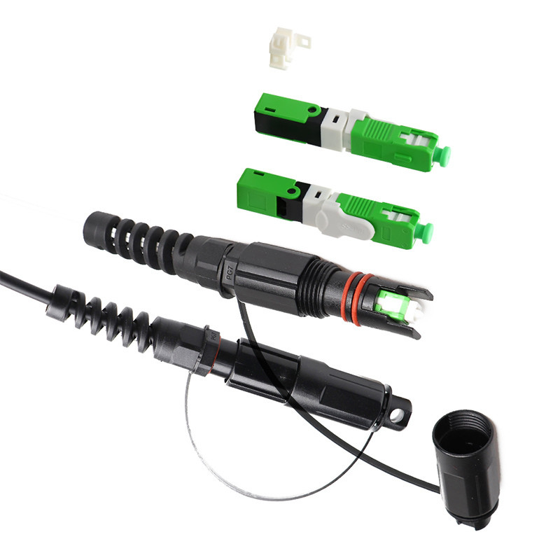 FTTA IP68 Waterproof Fiber Optic Connector Reinforced Adapter SC APC
