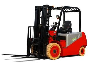 China 3 Ton Electric Battery Powered Forklift / Triple Mast Forklift One Year Warranty wholesale