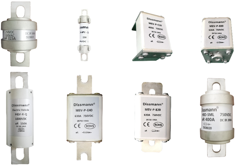 AC100ka Electric Vehicle Fuses High Breaking Capacity High Current Fuse TUV Certified