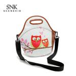 Heat Sealed Neoprene Lunch Bags With Shoulder Strap
