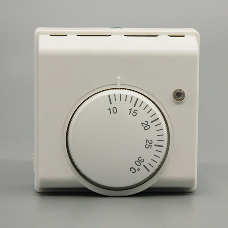MT05 10A 220v mechanical room thermostat with LED indicator with switch optional 10~30 Celsius temperature controller