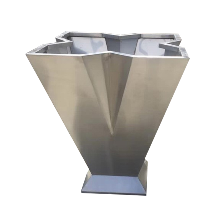 Large customized metal square tree planter modern outdoor heavy duty tree planter