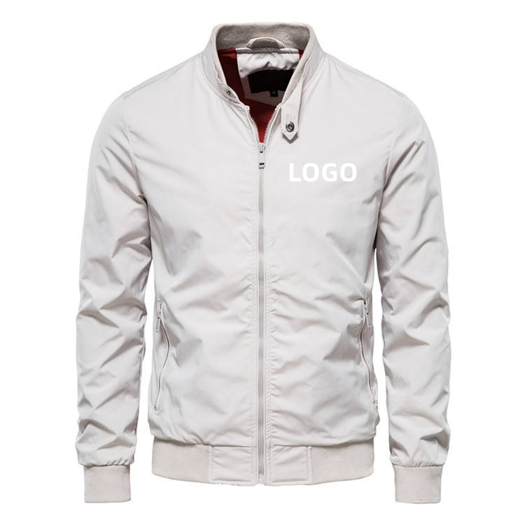 Solid Color Warm Down Jacket Spring Autumn Handsome Casual Jacket