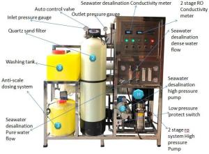 China 4000 LPD Automatic Desalination RO Machine Drinking Water Treatment Filter Machine wholesale