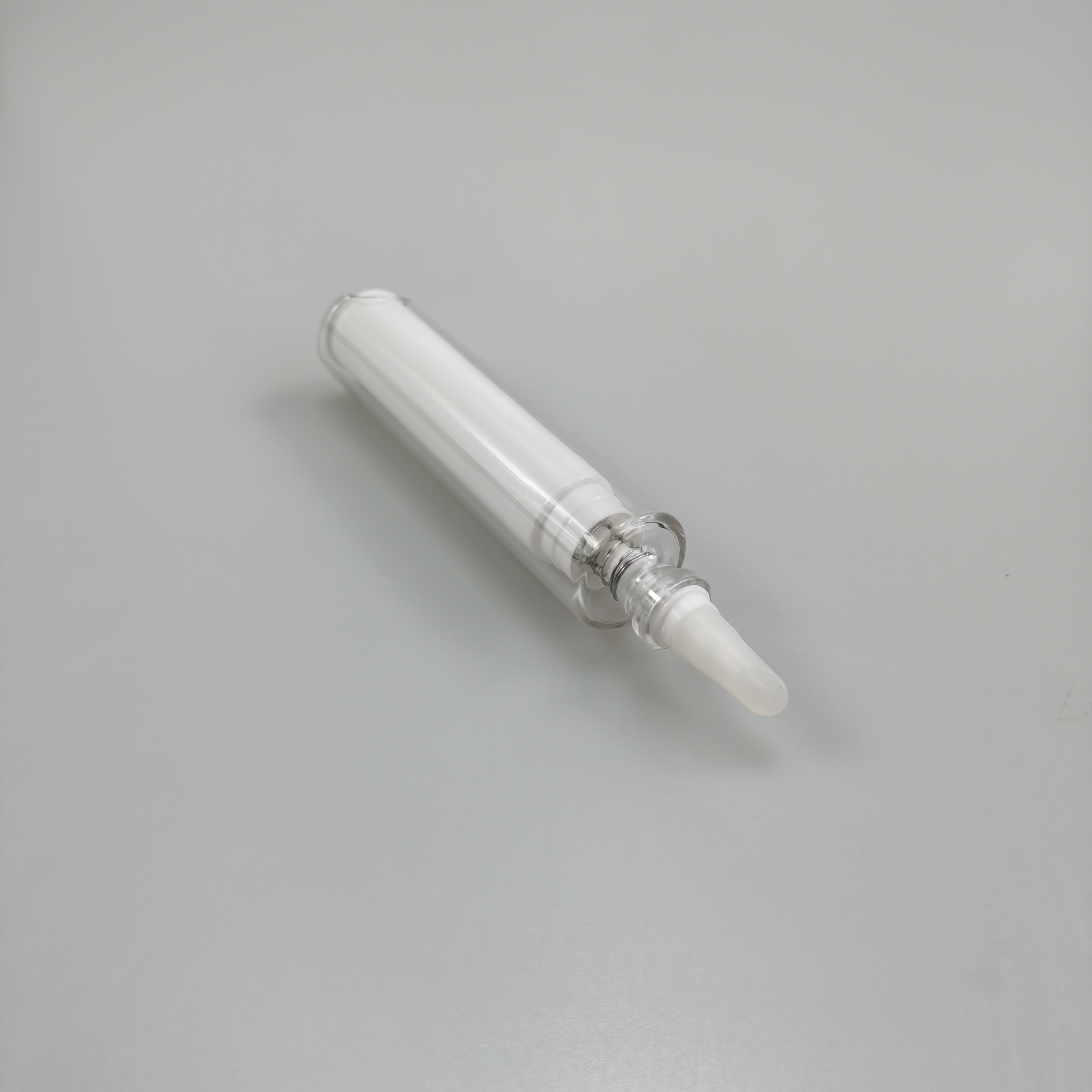 10ml PETG Airless Ampoule Bottle for Eye Cream Injection Prefilled Syringe Shaped Tube