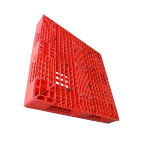 China 1100 X 1100 Industrial Plastic Pallets Red HDPE wholesale