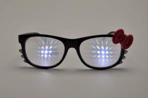 China Celebration Hello Kitty 3D Firework Glasses / Diffraction Lense Glasses wholesale