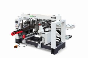 China 4lines Cabinet Wood Line Boring Machine Woodworking Drilling Machine Hydraulic Bench wholesale