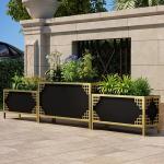 Outdoor luxury iron street combination flower planter box