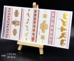 Metallic temporary tattoo, Custom temporary tattoo, fake tattoo