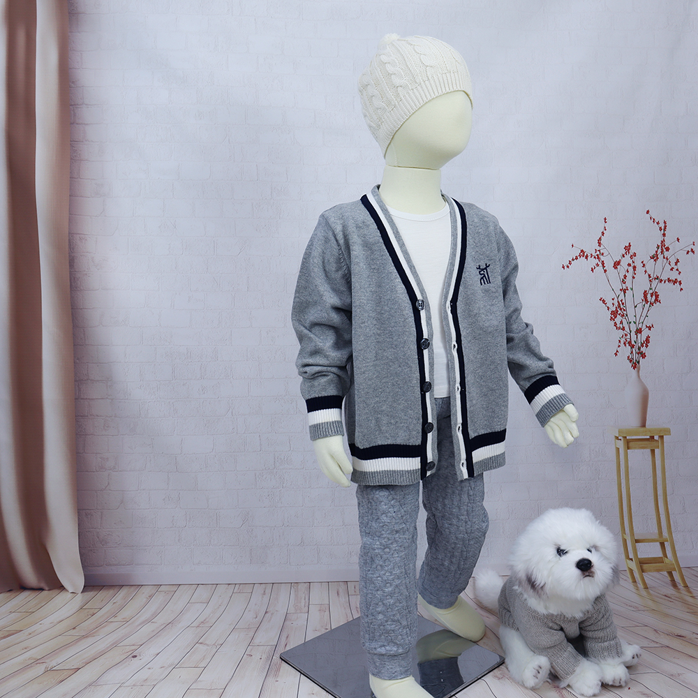 In stock wholesale baby sweater long sleeve jersey knitted toddler baby sweater cardigan