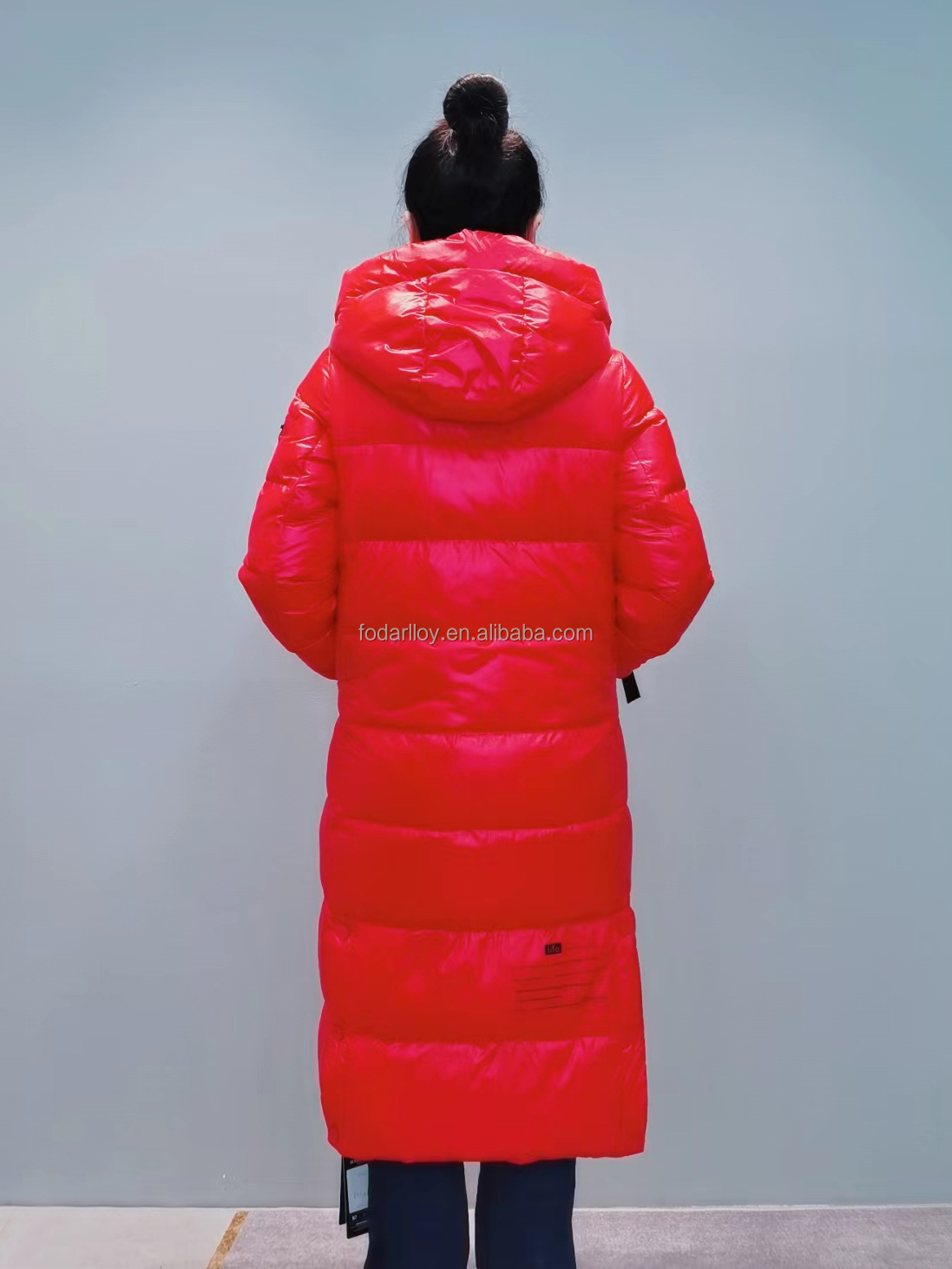 FODARLLOY F21300 Ladies Warm Hooded Cotton-padded Clothes Women Slim Long Winter Jackets Women Coats